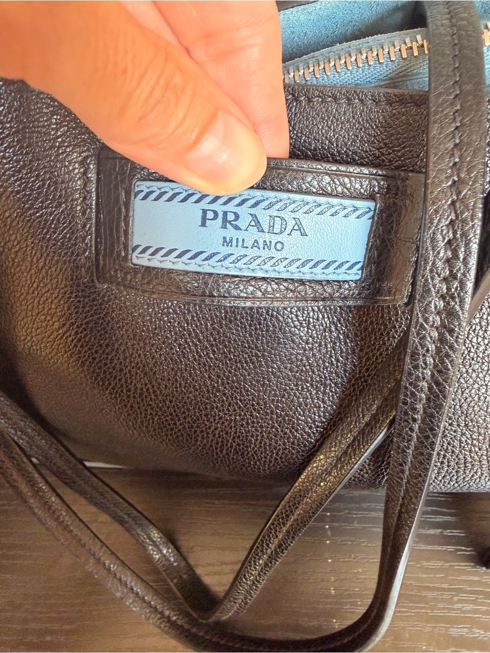 Prada Black Leather Etiquette Tote - Picture 4 of 12